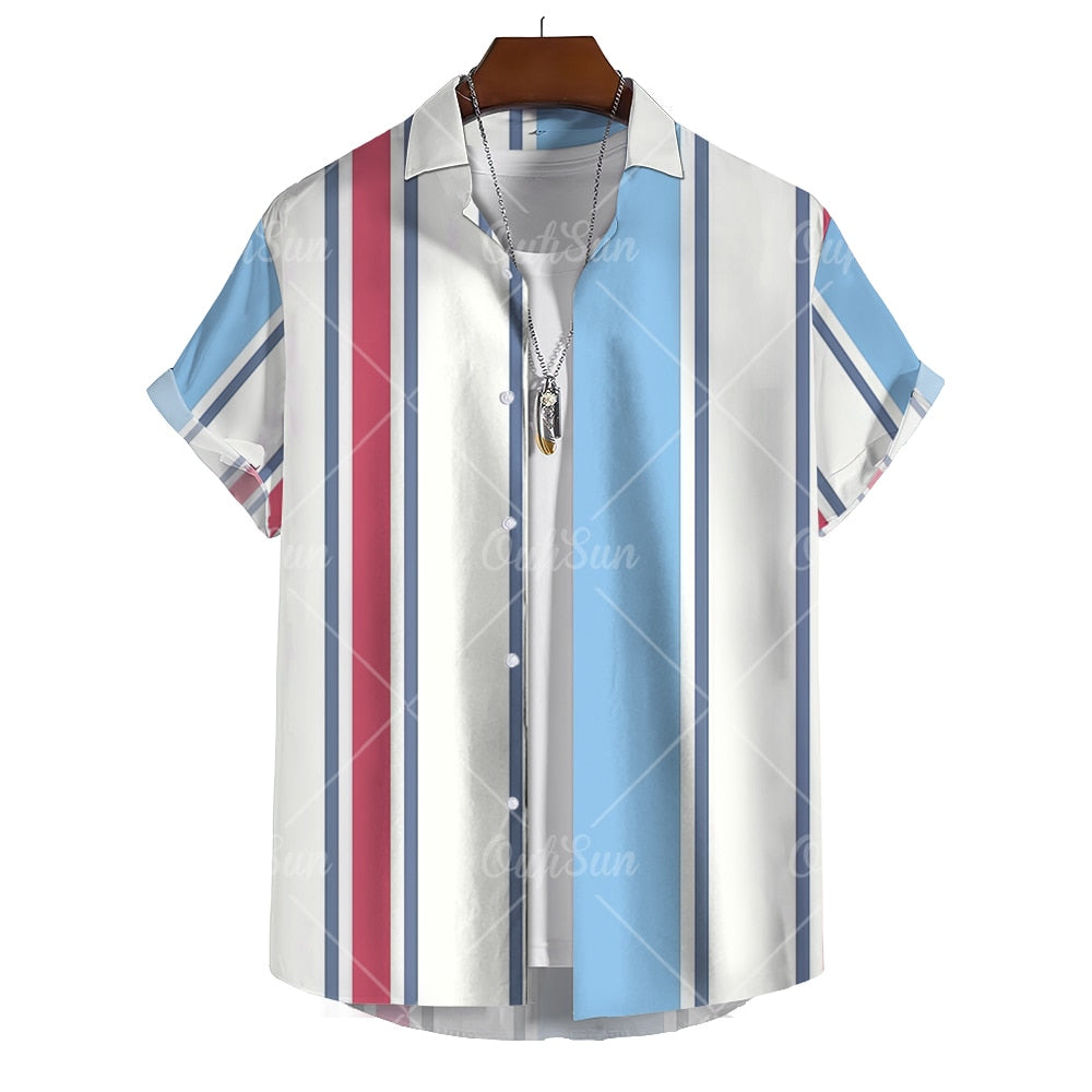 Stripe It Rich - Men's Casual Shirt