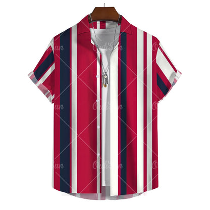 Stripe It Rich - Men's Casual Shirt